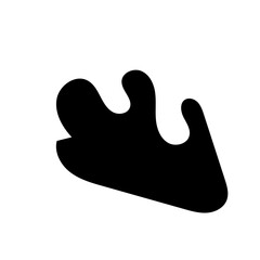 Abstract Shapes Organic Black