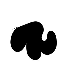 Abstract Shapes Organic Black