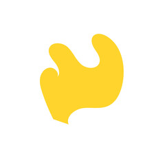 Abstract Shapes Organic Yellow