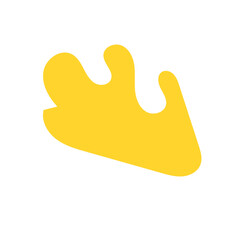 Abstract Shapes Organic Yellow