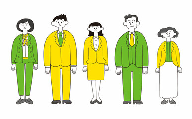 ビジネスパーソンのセット