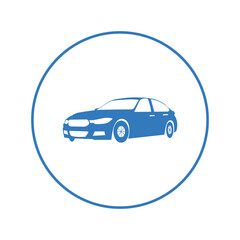 Transportation vehicle auto car icon | Circle version icon |