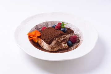 chocolate cake with strawberry