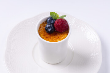 dessert with strawberry