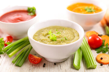 various of vegetable soup