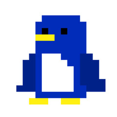 ペンギン　ドット絵　アイコン