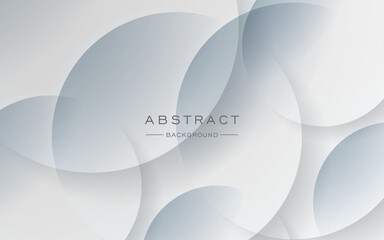 modern dynamic white gray circle shape shadow and light dimension background. eps10 vector