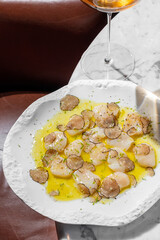 Scallop carpaccio