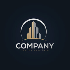 Real Estate, Building and Construction Logo Vector Design