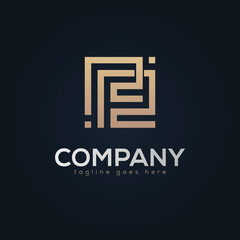 P and P letter Logo Design