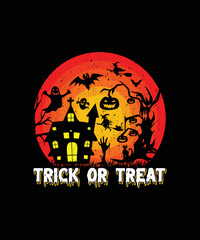 Trick Or Treat/Halloween t-shirt design
