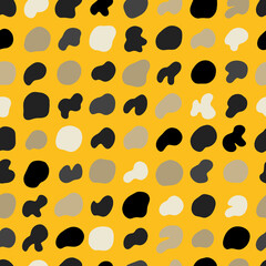 Seamless colorful doodle pattern. Camouflage illustration. Modern graphic design.