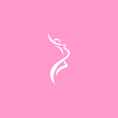 Obraz na płótnie Canvas pregnant women fitness logo