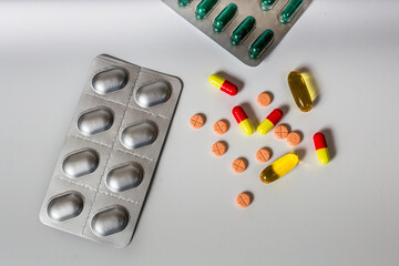 pills medicine & capsule pills medicine & antibiotics in bottle