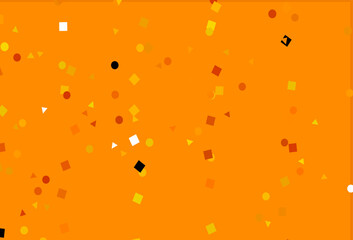 Light Orange vector layout with circles, lines, rectangles.