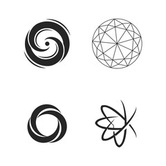 Rocket, Space, Galaxy, Astrology Logo Symbol, Vector Design