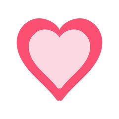 Heart on a light background for clipart