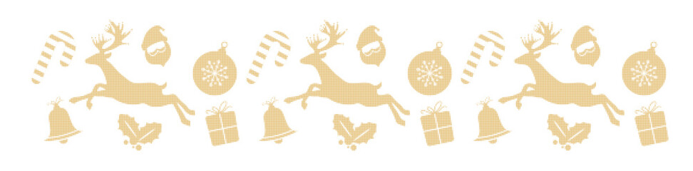 Obraz premium halftone Christmas element vector illustration, dotted