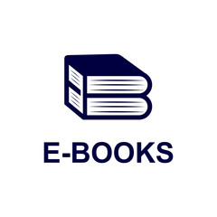 Ebook logo. Design symbol ebook EB letters logo. Minimalistic creative concept. vector eps10