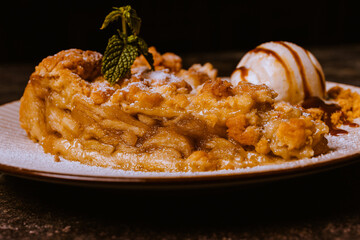 chef desserts in studio and restaurant