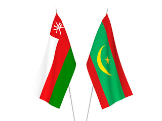 Sultanate of Oman and Islamic Republic of Mauritania flags