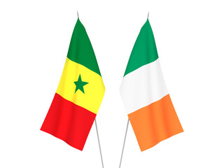 Ireland and Republic of Senegal flags