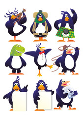 Cartoon Penguin characters