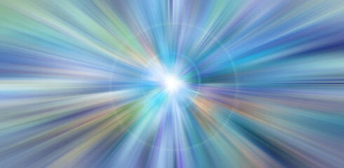 Obraz premium Abstract background of glowing lines. Linear perspective from one point. Rays of flashes of colored light.