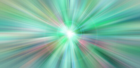 Naklejka premium Abstract background of glowing lines. Linear perspective from one point. Rays of flashes of colored light.