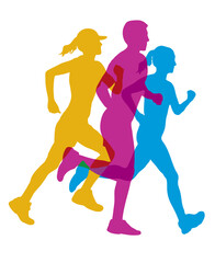 Running sport graphic in vector quality.
