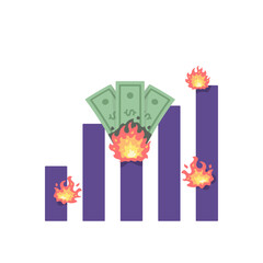 Burn money to increase traffic, income, profit, revenue, salary. the metaphor of constantly expending capital to attract customers. methods, finance, and business. symbols and icons. element concept