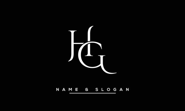 GH,  HG,  G,  H   Abstract  Letters  Logo  Monogram