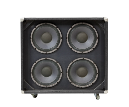 Guitar amplifier speaker box isolated.