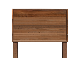 BIg blank wooden sign isolated.