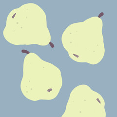 Vector Illustration Of Pears Pattern - 531670945