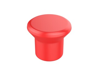 Wine and Beverage Bottle Reusable Silicone Cap Stopper Mock Up. 3d Render Illustration.