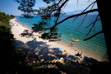 Beautiful Duba Peljeska beach, Croatia