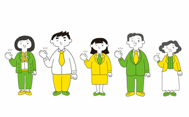 ビジネスパーソンのセット　OK