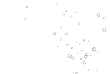 Light Red vector background with bubbles.