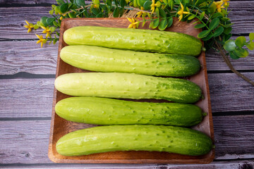 Crisp and cool vegetable cucumber