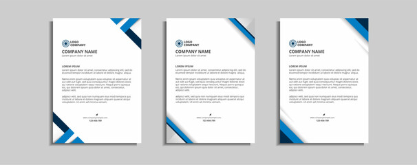modern corporate letterhead template design