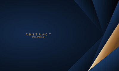 Obraz premium dark blue luxury premium background and gold line.
