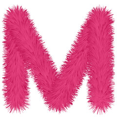 pink letter vector