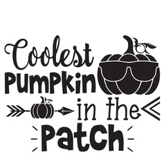 Coolest pumpkin in the patch, inspirational positive quotes, motivation, typography, lettering