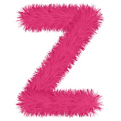 pink letter vector