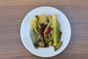 Meze or mezze is a selection of small dishes served as appetizers in much of West Asia, Middle...