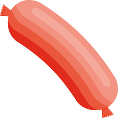 Meat sausage product of beef, pork or chicken