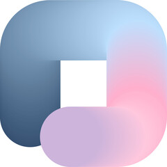 3d fluid gradient pastel color