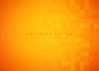 Abstract orange background with geometric, for posters, banners