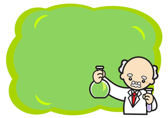 コピースペース　実験をする博士